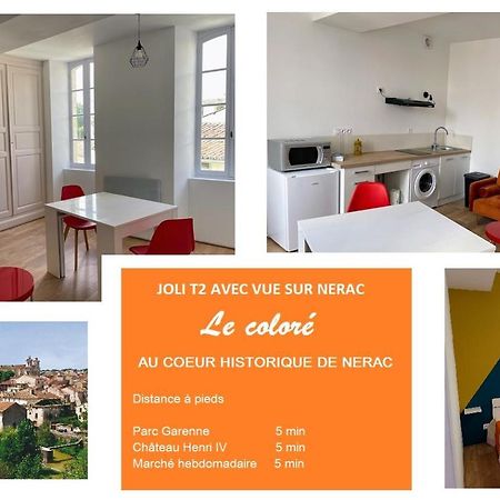 Le Colore- T2 Confortable Avec Vue Sur Nérac Exterior photo